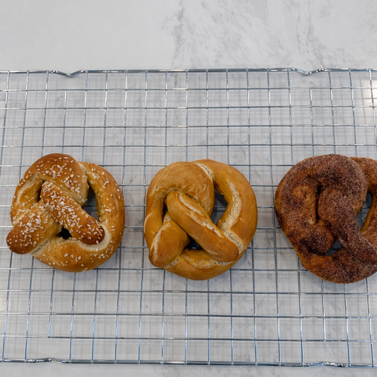 Soft-Baked Pretzels, Salted, Plain and Cinnamon - Delivered Every Thursday